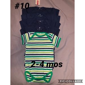 5 Pack New Baby Boy Onesies
